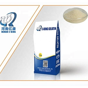 Halal kosher certificate food additive edible beef gelatin from China
